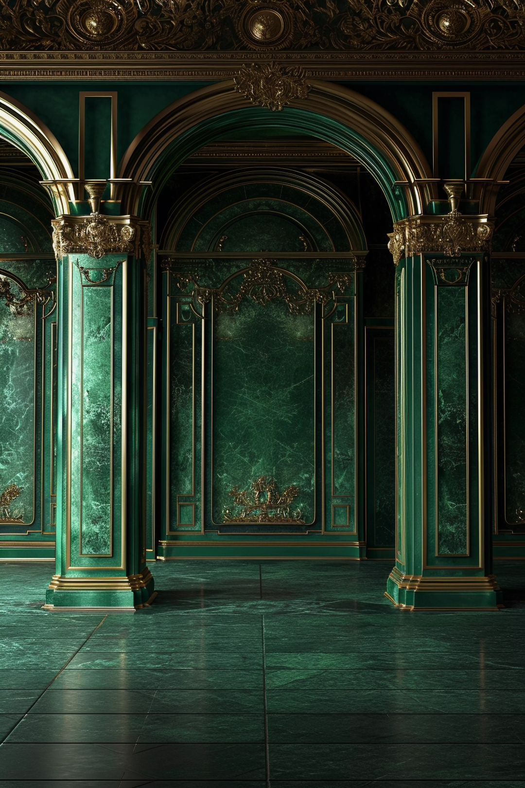 Green Simple Luxury Theme For Model Shoot - Backdrop Imperia Printed Backdrop