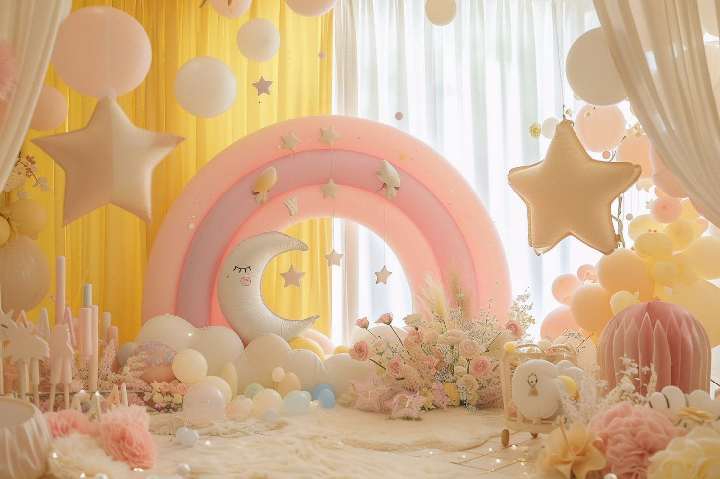 Beautifull Decorated Kids Theme - Backdrop Imperia Printed Backdrop