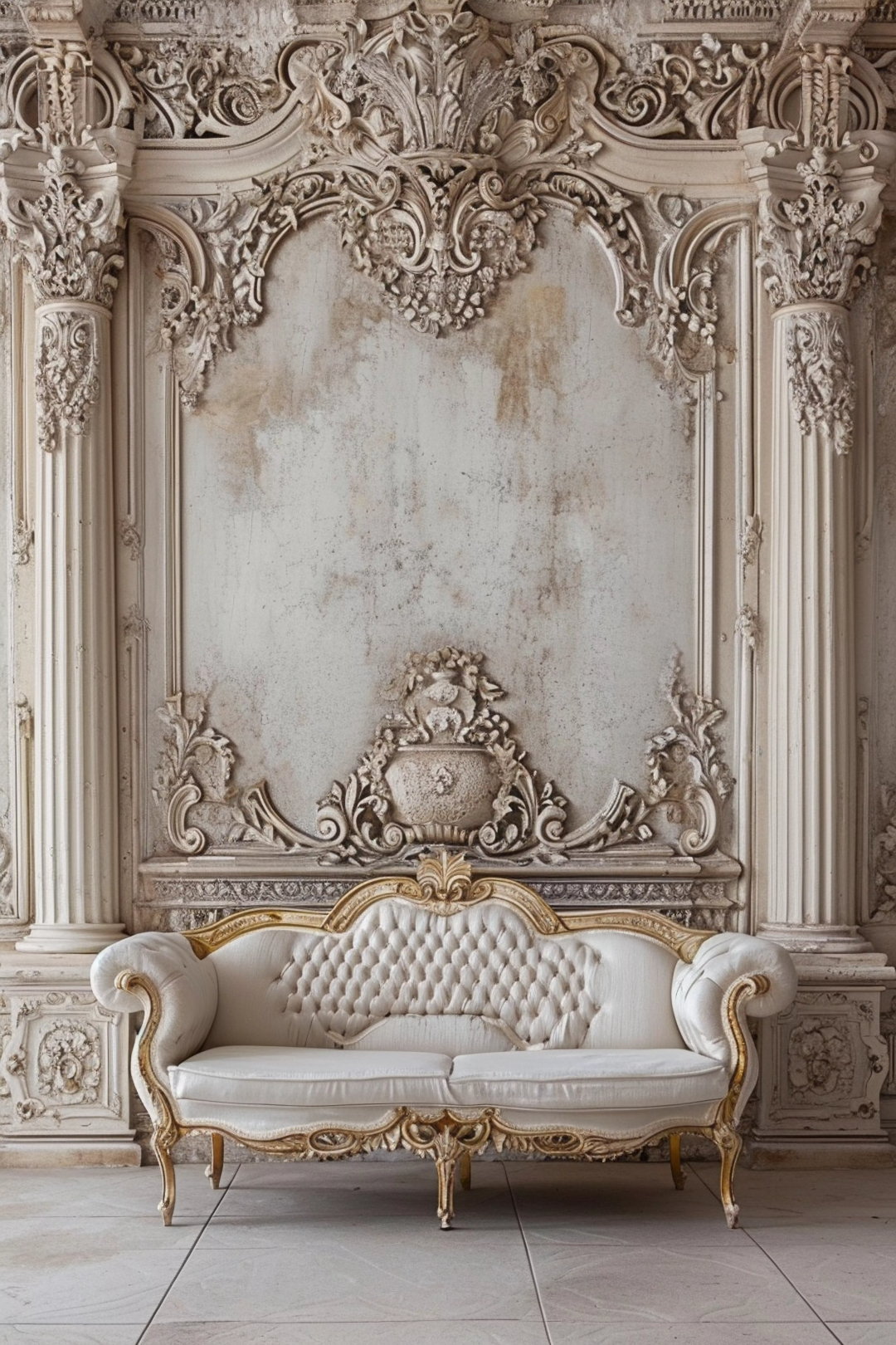 Beige Luxury Theme For Model Shoot - Backdrop Imperia Printed Backdrop