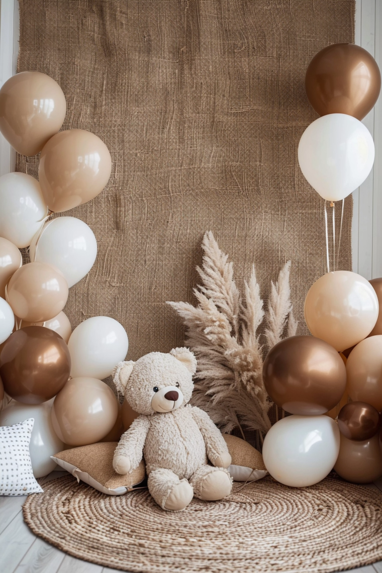 Cute Teddy Kids Boho Theme 16 - Backdrop Imperia Printed Backdrop