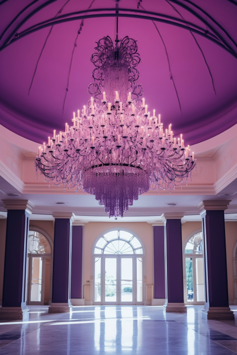 Beautifull Lavender chandelier Theme For Model Shoot - Backdrop Imperia Printed Backdrop