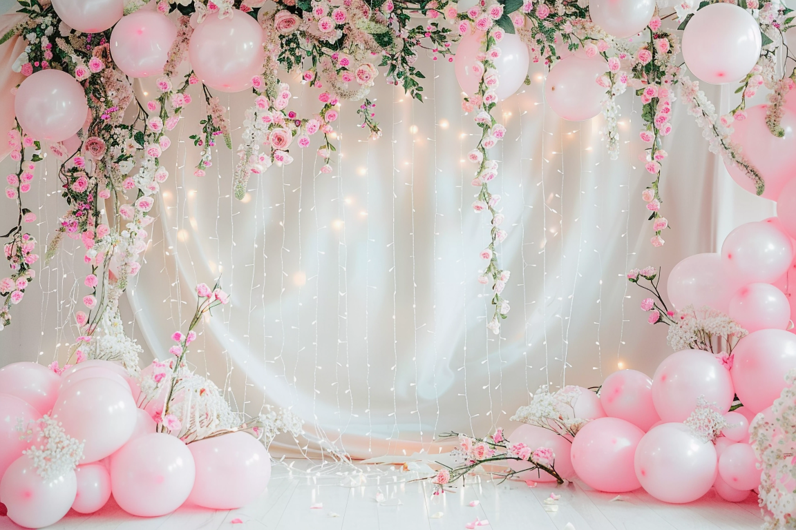 Beautifull Pink Kids Theme 4 - Backdrop Imperia Printed Backdrop