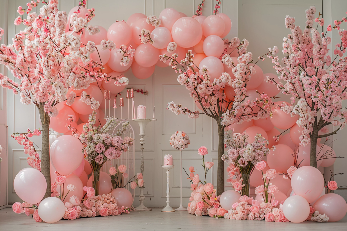 Beautifull Pink Kids Theme 7 - Backdrop Imperia Printed Backdrop