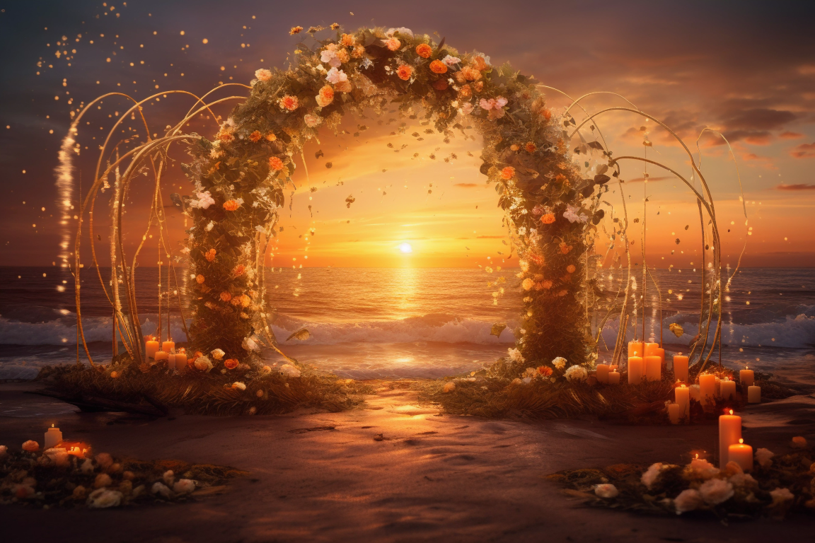 Beautiful Sunset Boho Theme 17 - Backdrop Imperia Printed Backdrop