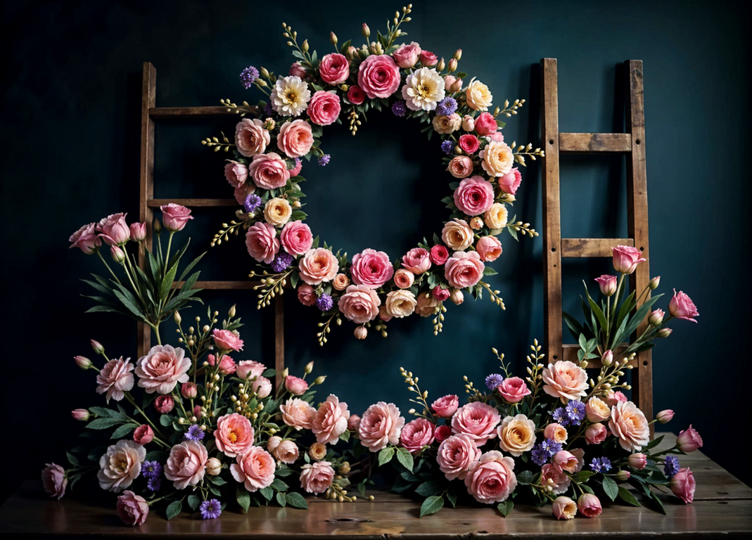 Beautiful Floral Theme For Kids - Backdrop Imperia Printed Backdrop
