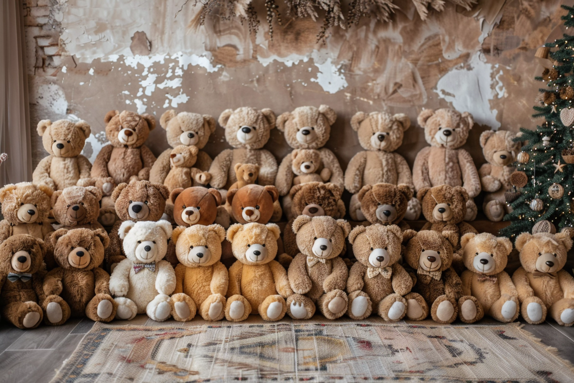 Cute Teddy Kids Boho Theme 6 - Backdrop Imperia Printed Backdrop