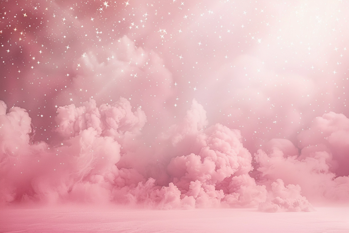 Beautifull Pink Cloud Kids Theme 13 - Backdrop Imperia Printed Backdrop