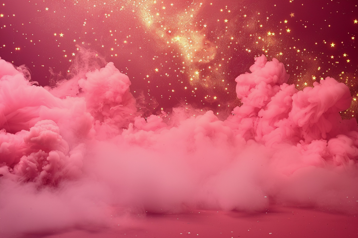 Beautifull Pink Cloud Kids Theme 14 - Backdrop Imperia Printed Backdrop