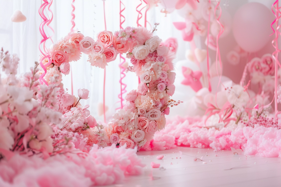 Beautifull Decorated Pink Kids Theme 28 - Backdrop Imperia Printed Backdrop