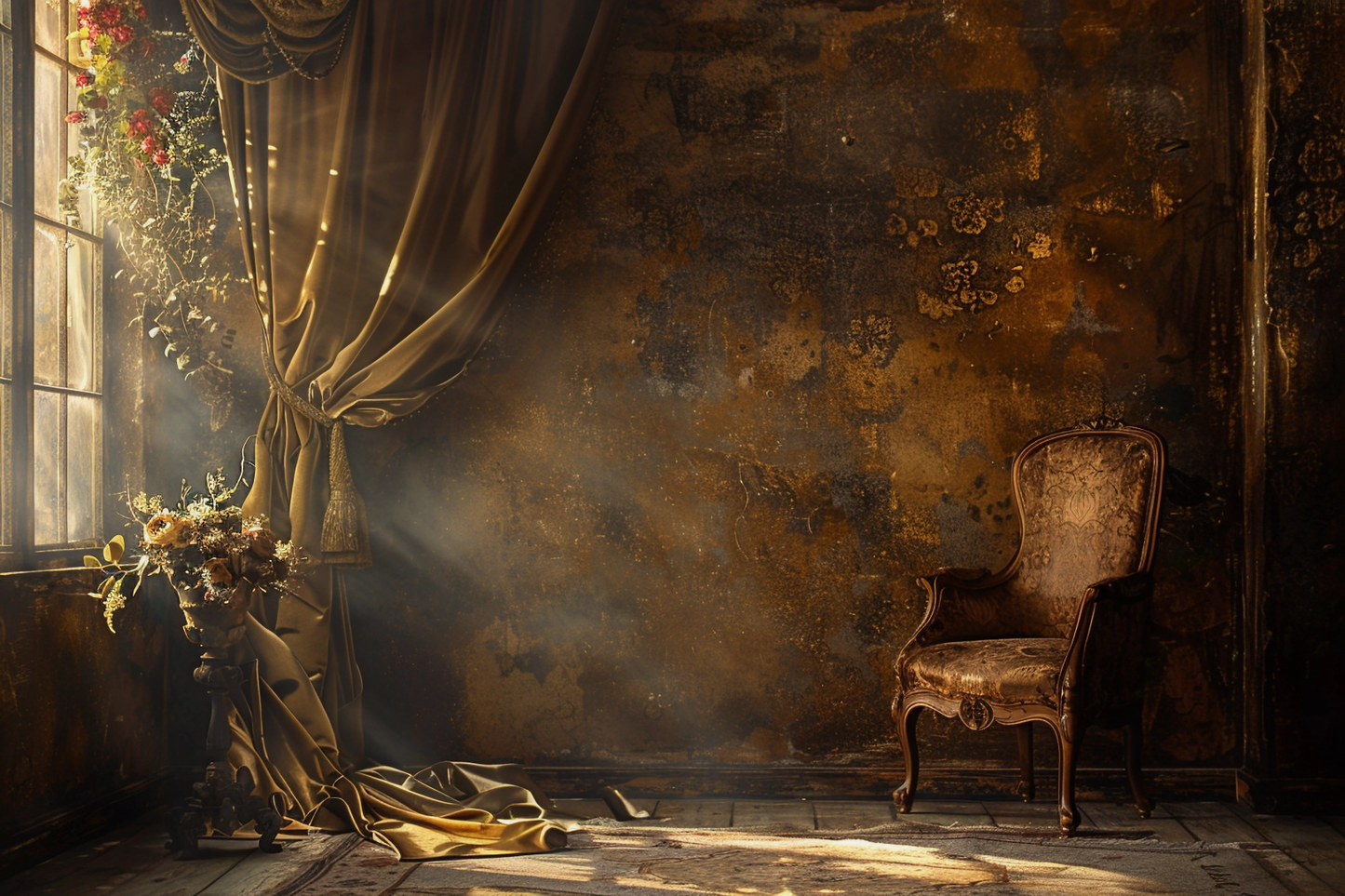 Classic Brown Vintage Theme 28 - Backdrop Imperia Printed Backdrop