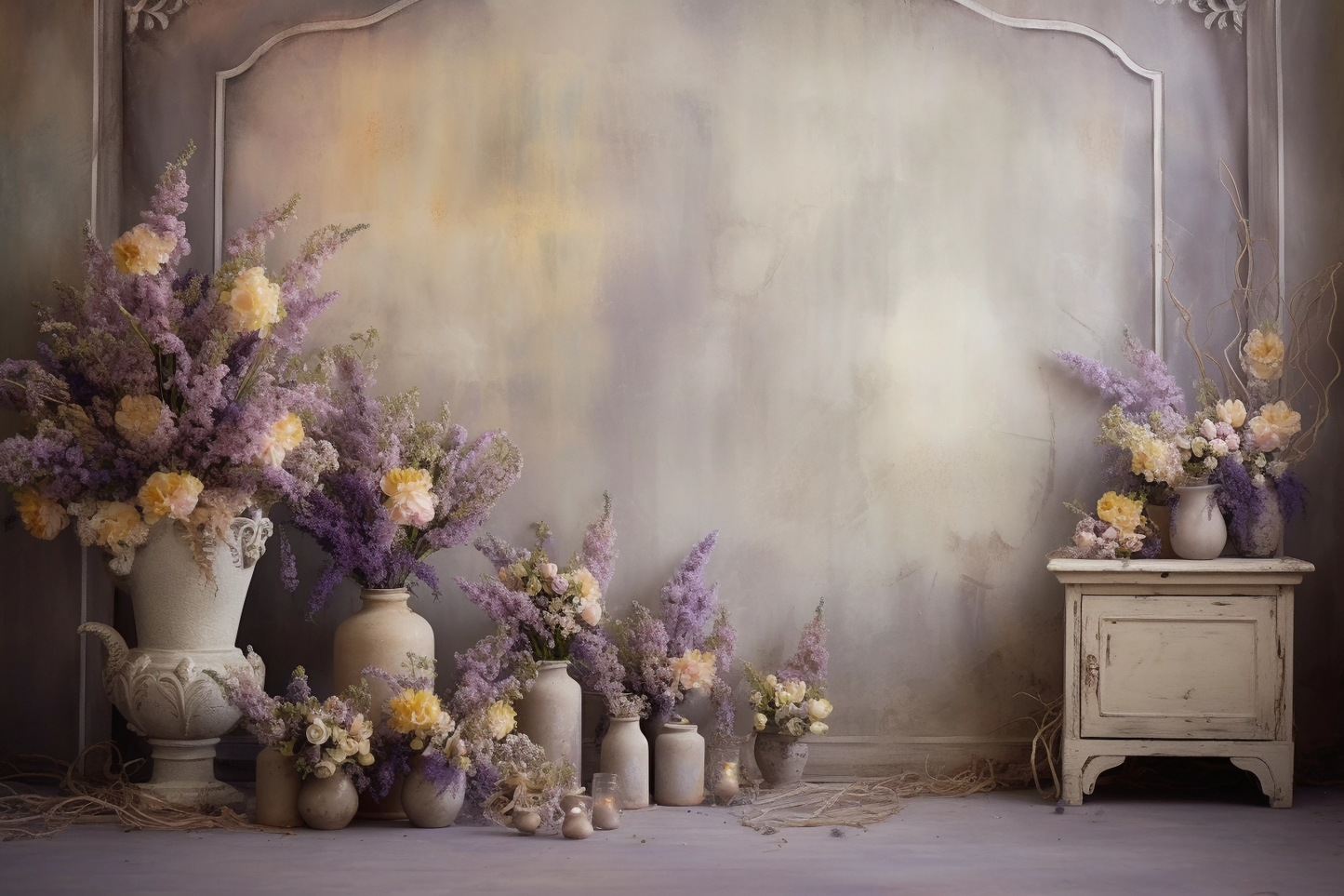 Classic Beige Vintage Theme 29 - Backdrop Imperia Printed Backdrop