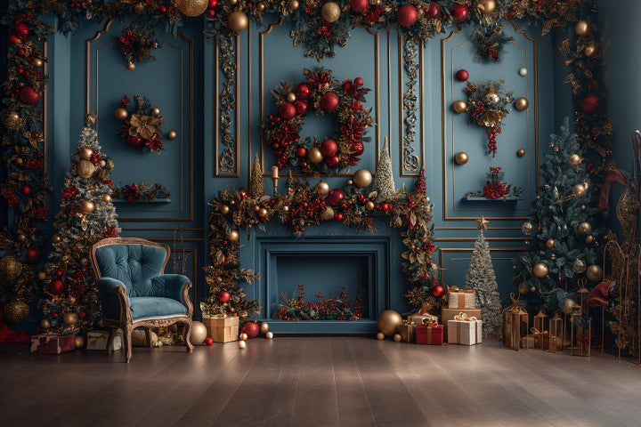 Vintage Christmas Carols Backdrop - Backdrop Imperia Printed Backdrop