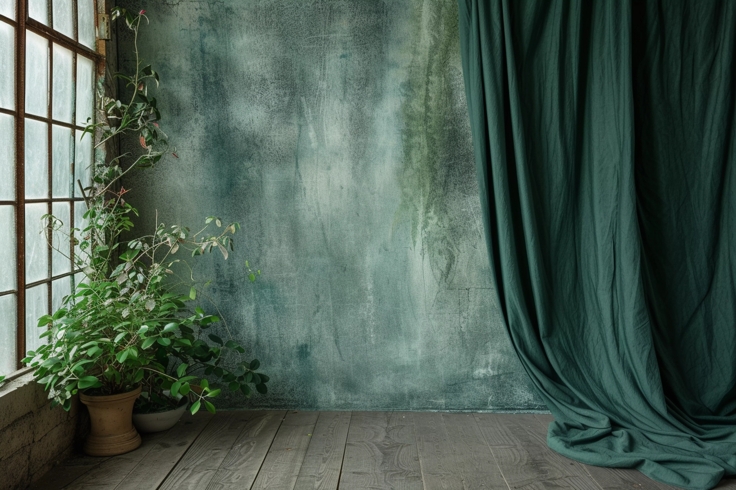 Classic Green Vintage Theme 46 - Backdrop Imperia Printed Backdrop