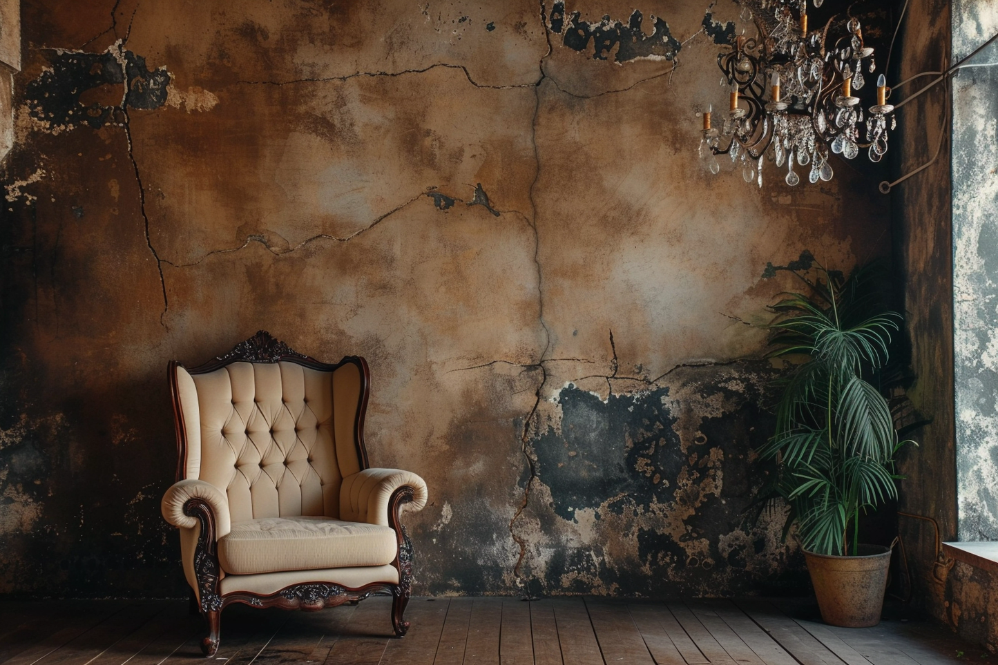 Classic Brown Vintage Theme 52 - Backdrop Imperia Printed Backdrop