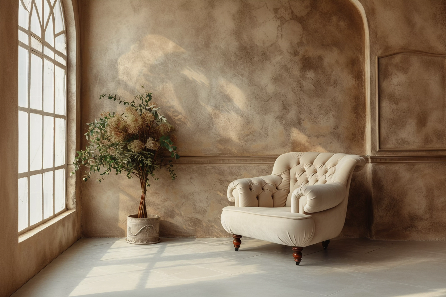Classic Beige Vintage Theme 67 - Backdrop Imperia Printed Backdrop