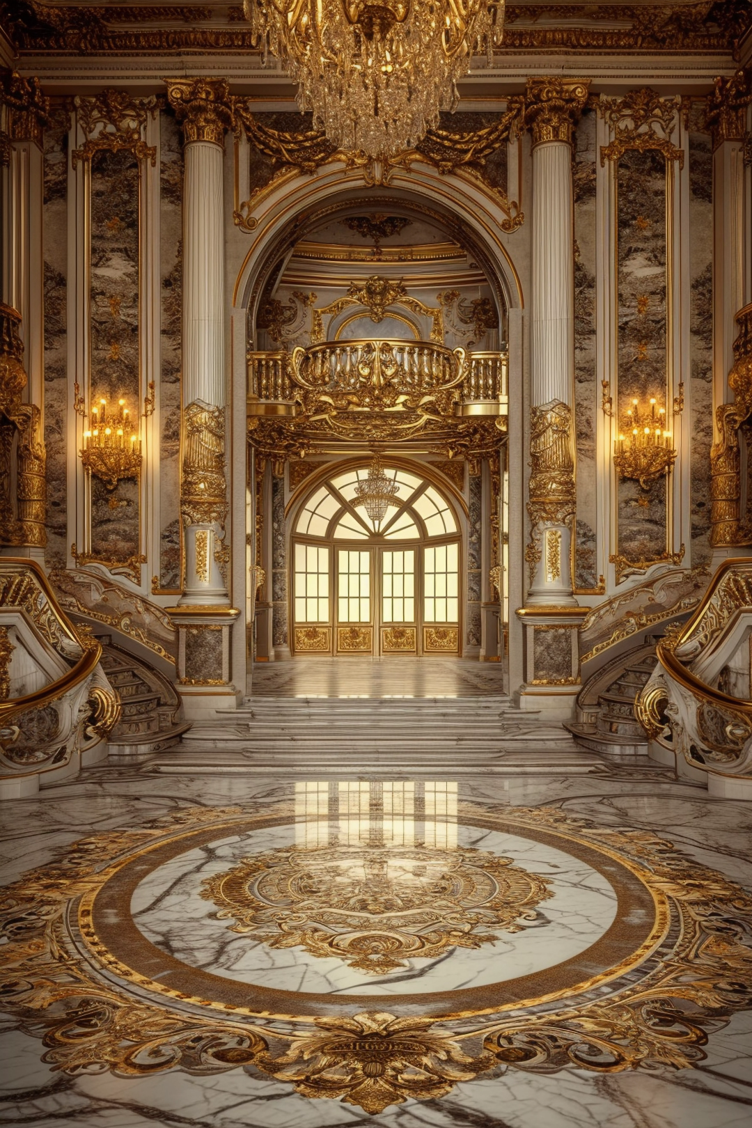 Golden Luxury Theme For Model Shoot - Backdrop Imperia Printed Backdrop