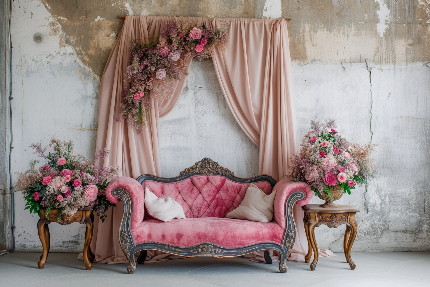 Classic Pink Vintage Theme 8 - Backdrop Imperia Printed Backdrop