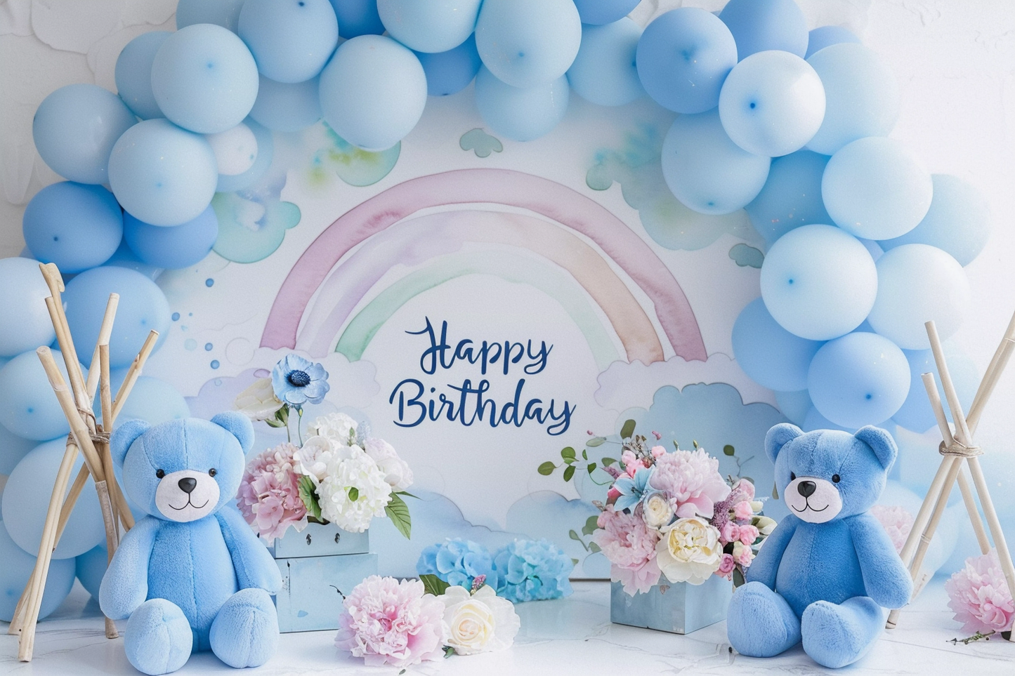 Beautifull Multicolour KIds Birthday Theme 9 - Backdrop Imperia Printed Backdrop