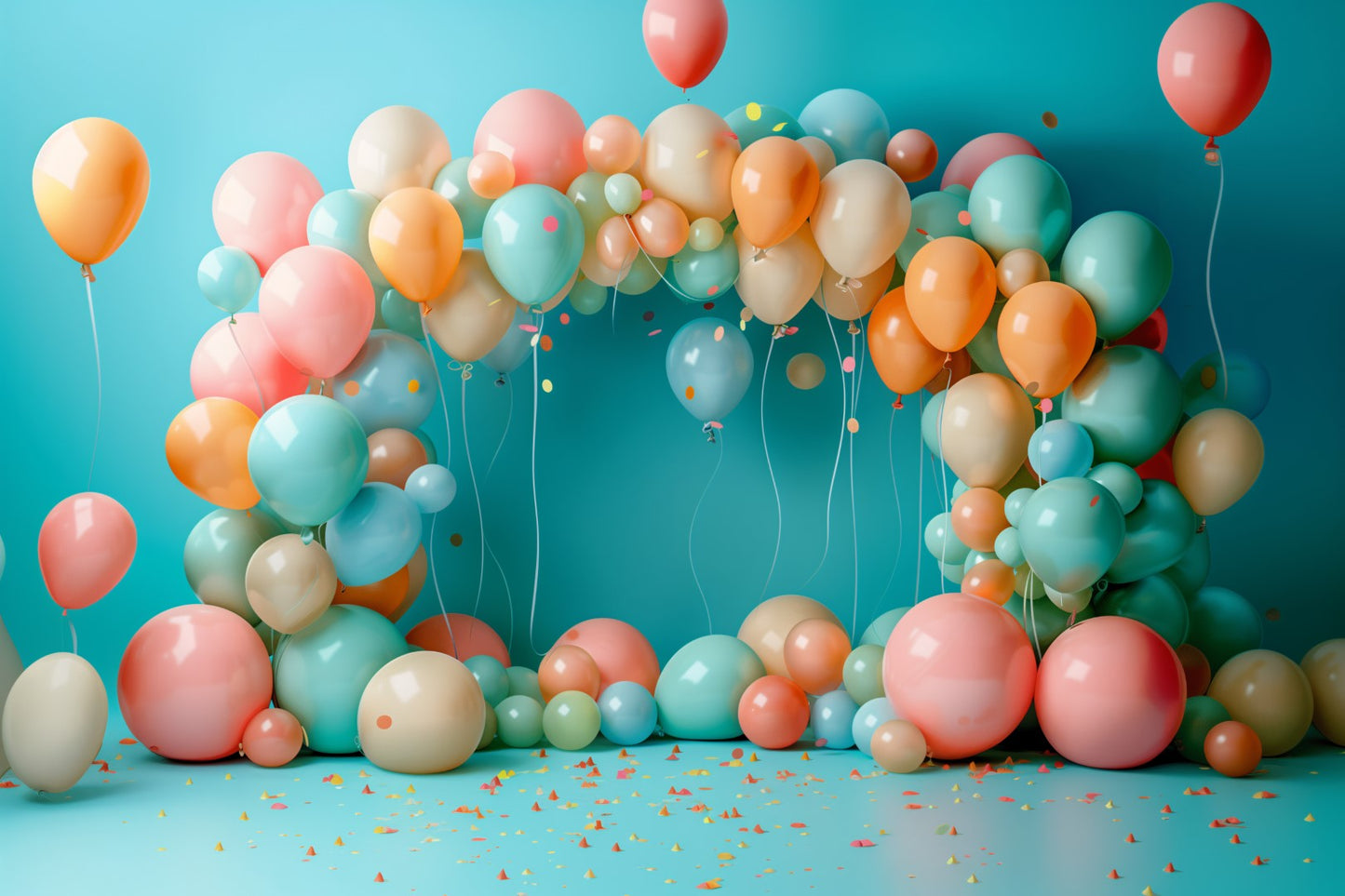 Kids Colourfull Baloon Theme 14 - Backdrop Imperia Printed Backdrop