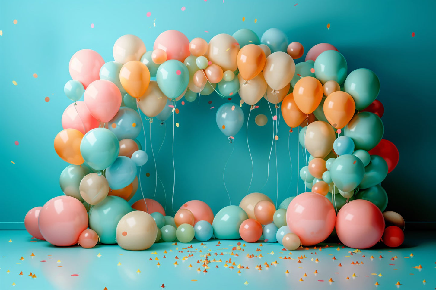Kids Colourfull Baloon Theme 16 - Backdrop Imperia Printed Backdrop