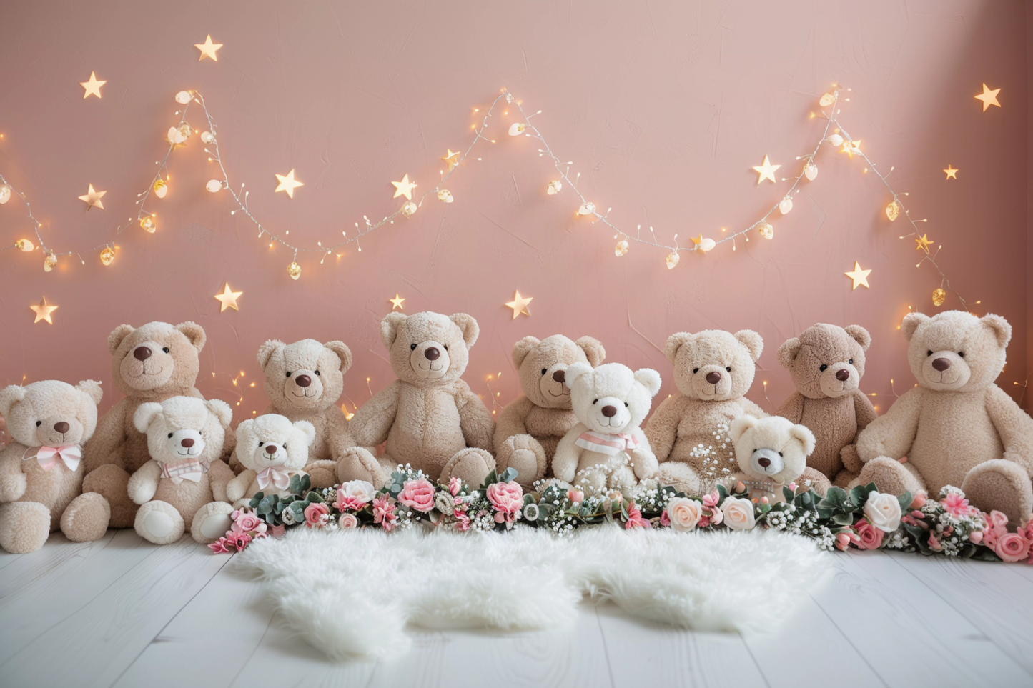 Cute Teddy Toys Theme 2 - Backdrop Imperia Printed Backdrop
