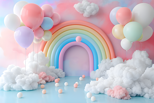 Beautifull Multicolour Rainbow Theme 10 - Backdrop Imperia Printed Backdrop