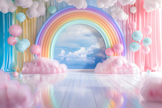 Beautifull Multicolour Rainbow Theme 15 - Backdrop Imperia Printed Backdrop