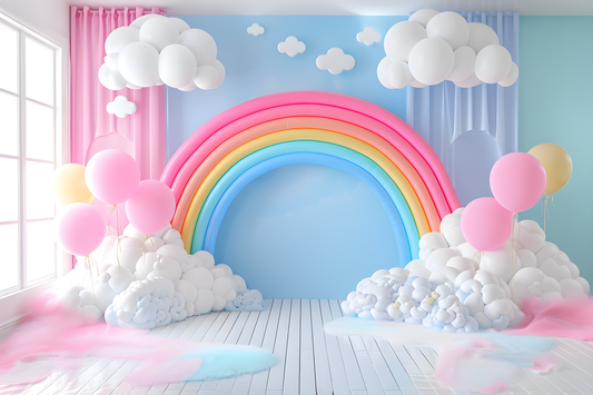 Beautifull Multicolour Rainbow Theme 17 - Backdrop Imperia Printed Backdrop