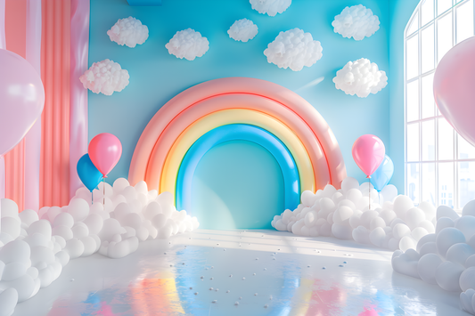 Beautifull Multicolour Rainbow Theme 18 - Backdrop Imperia Printed Backdrop