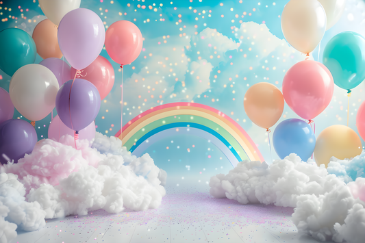 Beautifull Multicolour Rainbow Theme 21 - Backdrop Imperia Printed Backdrop