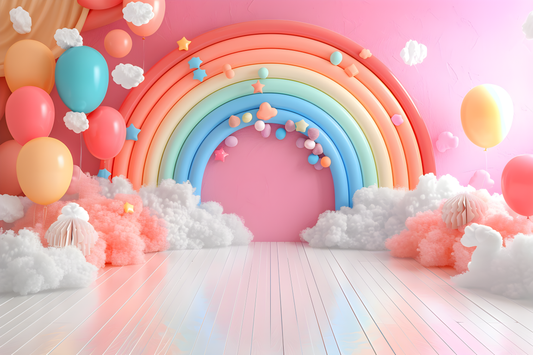 Beautifull Multicolour Rainbow Theme 28 - Backdrop Imperia Printed Backdrop