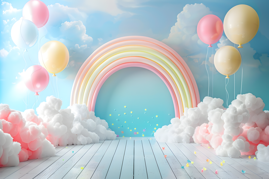 Beautifull Multicolour Rainbow Theme 6 - Backdrop Imperia Printed Backdrop