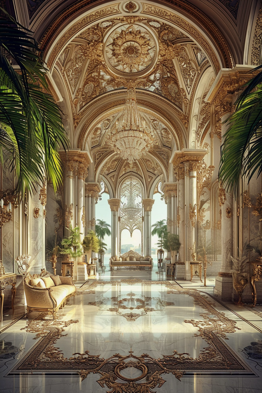 Luxury Villa Theme For Model Shoot - Backdrop Imperia Printed Backdrop
