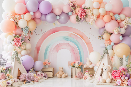 Multicolour Kids Balloon Theme 11 - Backdrop Imperia Printed Backdrop