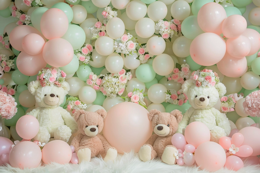 Multicolour Kids Balloon Theme 18 - Backdrop Imperia Printed Backdrop