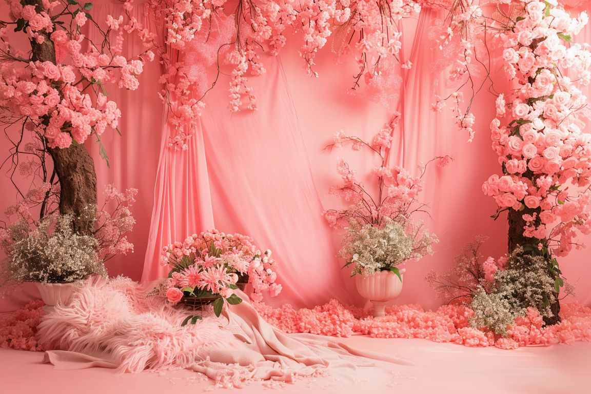 Beautifull Decorated Pink Kids Theme 33 - Backdrop Imperia Printed Backdrop