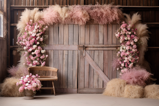 Beautiful Wooden Boho Theme 11 - Backdrop Imperia Printed Backdrop