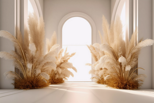 Beautiful White Boho Theme 13 - Backdrop Imperia Printed Backdrop
