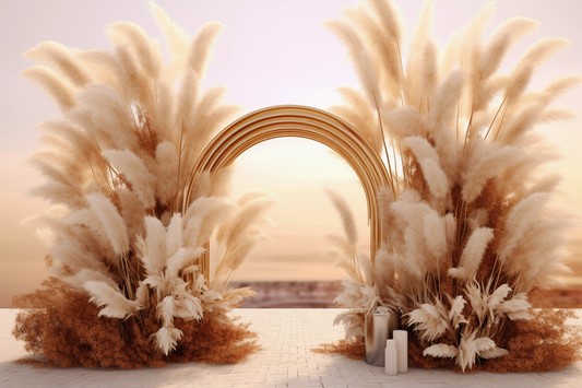 Beautiful Beige Boho Theme 16 - Backdrop Imperia Printed Backdrop