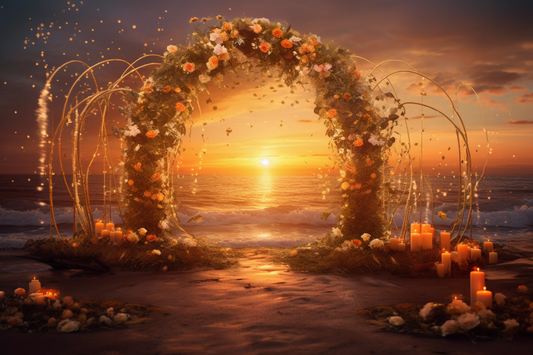 Beautiful Sunset Boho Theme 17 - Backdrop Imperia Printed Backdrop