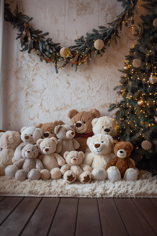 Cute Teddy Kids Boho Theme 4 - Backdrop Imperia Printed Backdrop