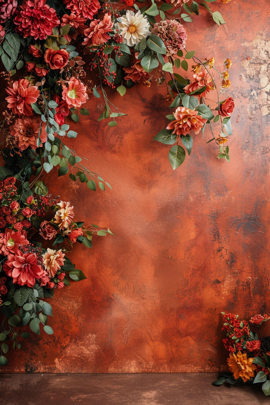 Multicolour Floral Backdrop For Maternity Shoot - Backdrop Imperia Printed Backdrop