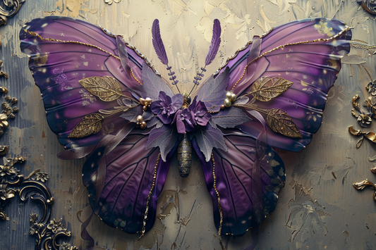 Purple Butterfly Wings Theme 14 - Backdrop Imperia Printed Backdrop