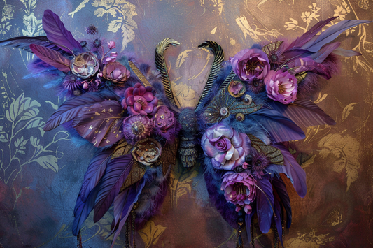 Purple Butterfly Wings Theme 16 - Backdrop Imperia Printed Backdrop