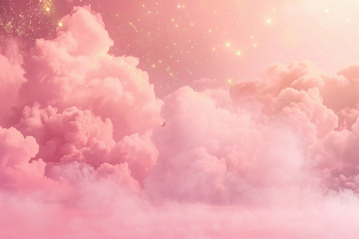 Beautifull Pink Cloud Kids Theme 17 - Backdrop Imperia Printed Backdrop