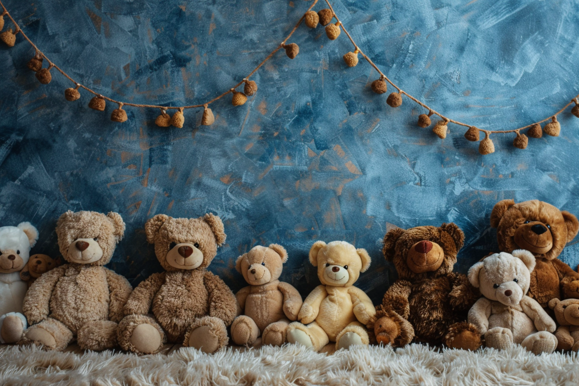 Cute Teddy Kids Boho Theme 8 - Backdrop Imperia Printed Backdrop