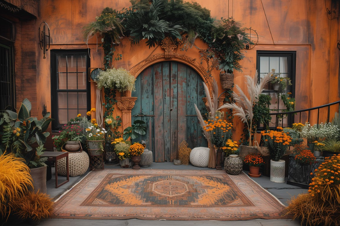 Beautiful Brown Boho Theme  - Backdrop Imperia Printed Backdrop