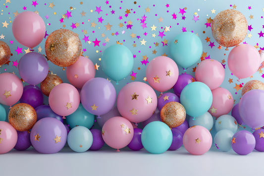 Multicolour Kids Balloon Theme 26 - Backdrop Imperia Printed Backdrop