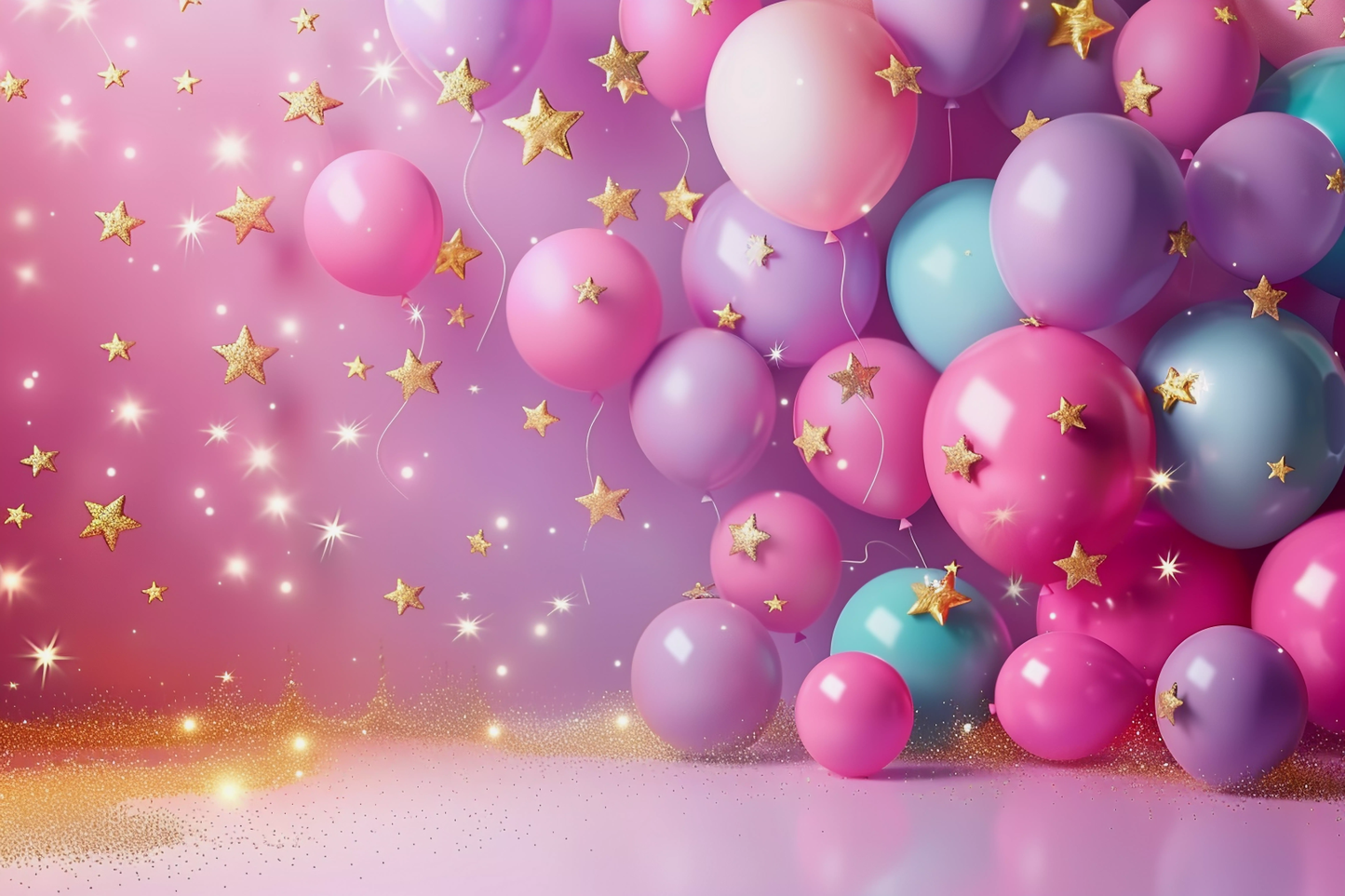 Multicolour Kids Balloon Theme 27 - Backdrop Imperia Printed Backdrop