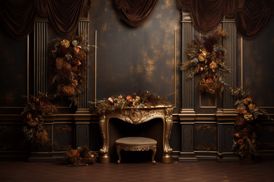 Classic Brown Vintage Theme 2 - Backdrop Imperia Printed Backdrop